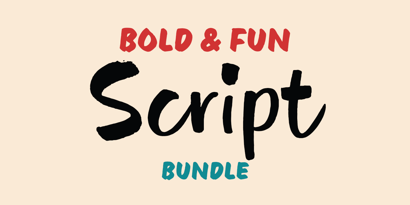 Bold and Fun Script Bundle