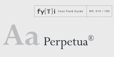 Perpetua Font Leitfaden