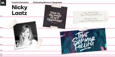 Nicky Laatz Les femmes en typographie MyFonts