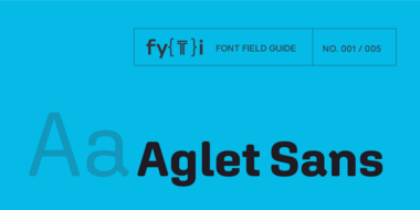 Aglet-Sans-Font-Field-Guide-Kopfzeile