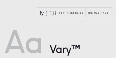 Vary-Font-Field-Guide-Kopfzeile