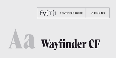 WayfinderCF-Font-Field-Guide-Kopfzeile