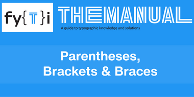 Font-manuelle-parentheses-klammern-und-klammern-Kopfzeile