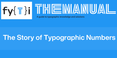 MANUAL - The Story of Typographic Numbers - Header