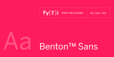 benton-sans-std- fuente -Encabezado de guía de campo