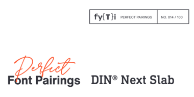 PERFECT PAIRINGS - DIN Next Slab