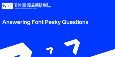 Manual-Answering Font Pesky Questions-Header