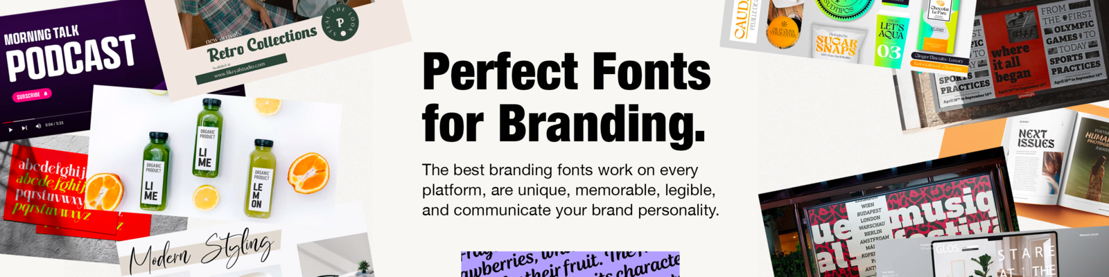 Fonts Great for Branding on Myfonts