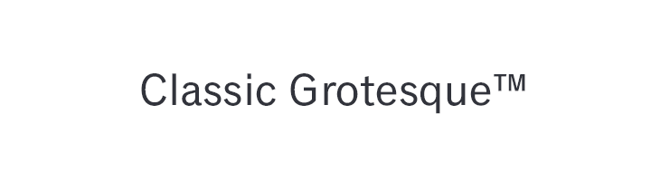 Klassische Groteske Font