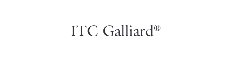 ITC Galliard Font