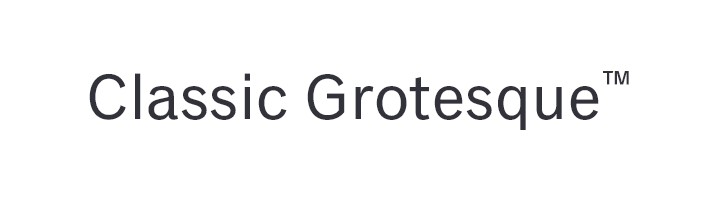 Klassische Groteske Font