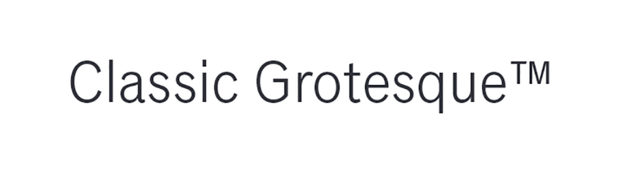 Classic Grotesque™ (Grotesco clásico)