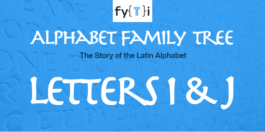 Árbol genealógico del alfabeto - Las letras I y J