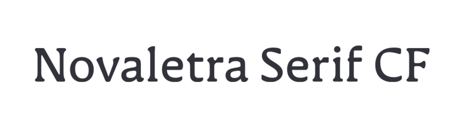 Novaletra Serif CF