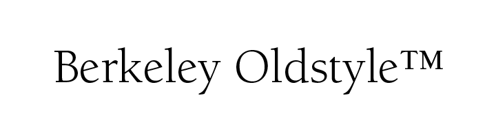 berkeley-oldstyle-Font-itc