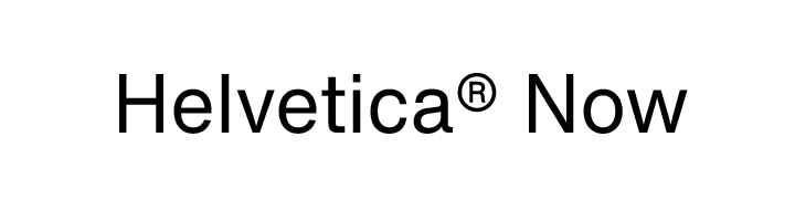 Helvetica Now by Monotype