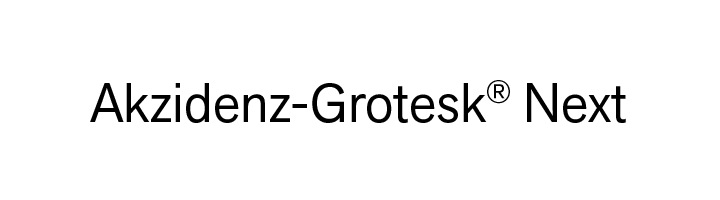 Akzidenz-Grotesk Next by Berthold