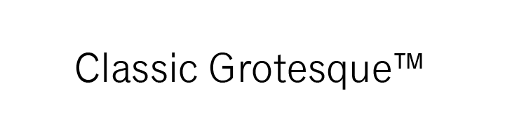 Classic Grotesque™ by Monotype