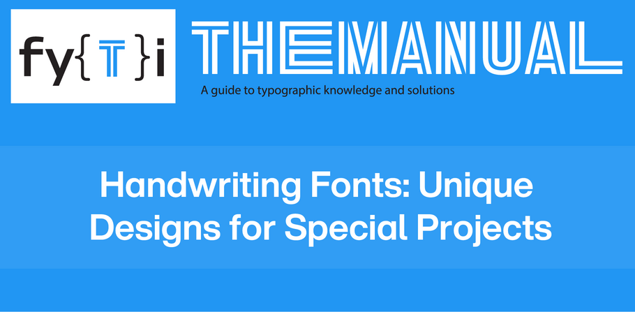 Manual - Handwriting Fonts - Header Manual - Handwriting Fonts - Header