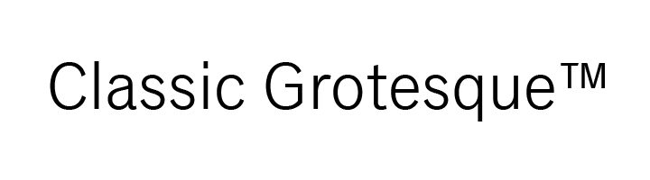 Classic Grotesque by Monotype