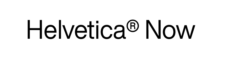 Helvetica Now by Monotype