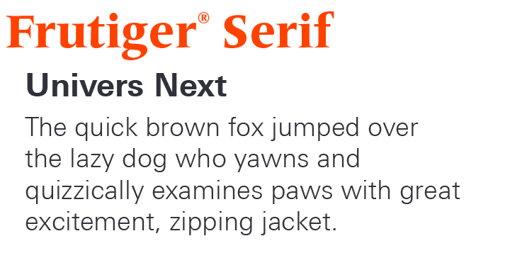 Frutiger Serif Font by Linotype