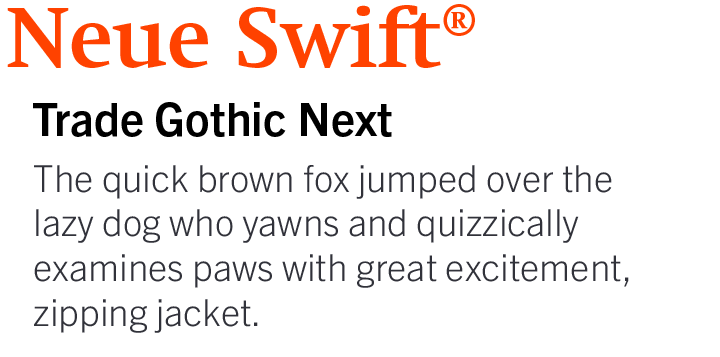 Neue Swift by Linotype