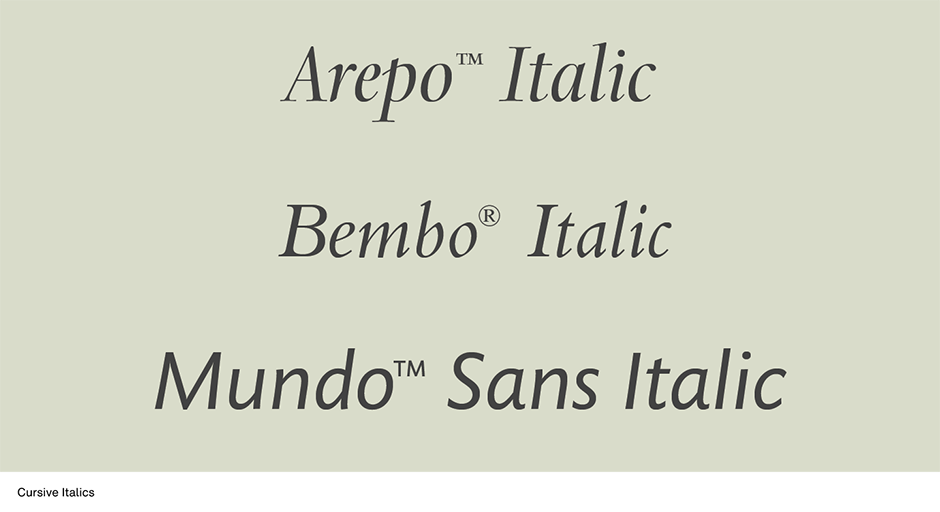 What are the italic serif fonts that have single-storey lowercase