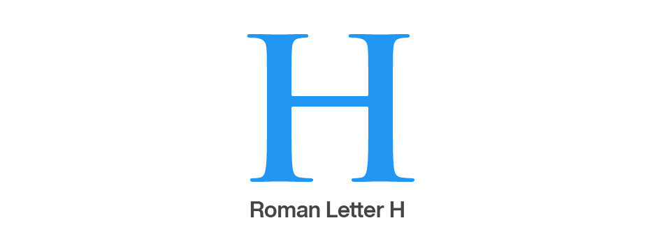 the letter h fonts
