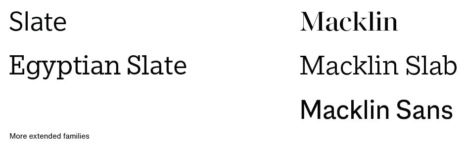 Manual Typeface Families - 07