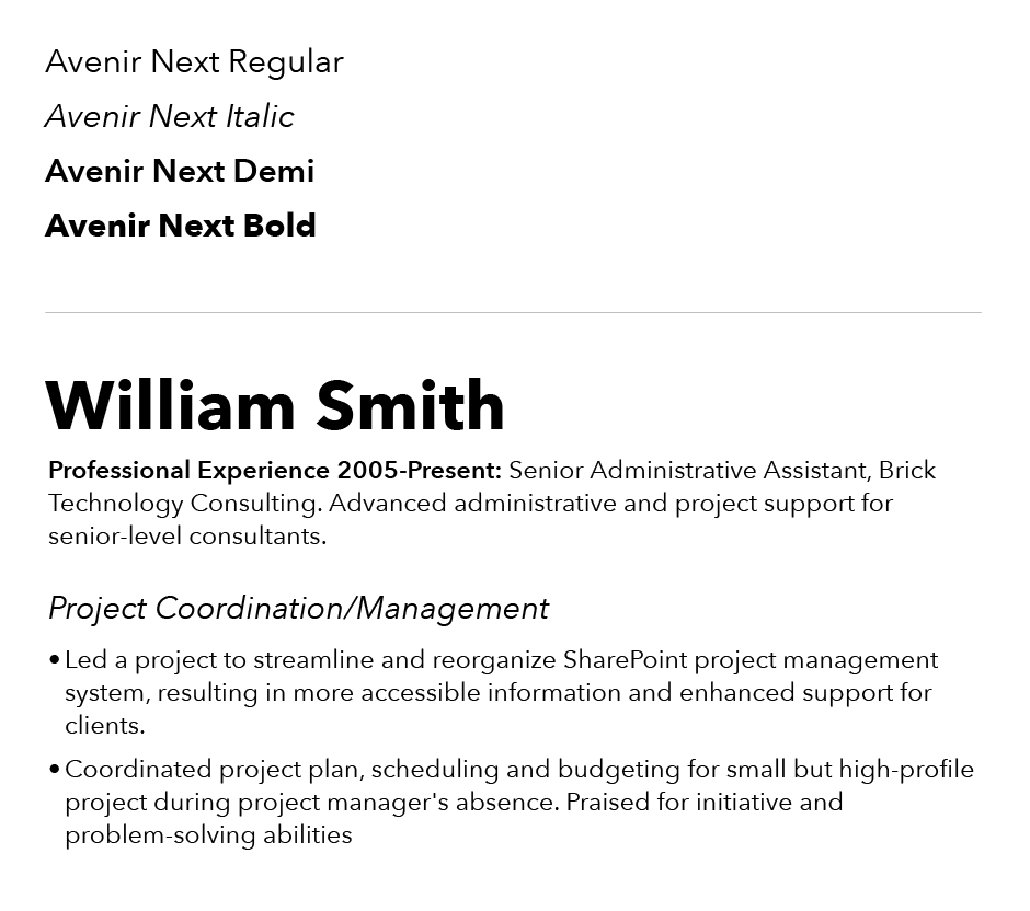 Best-Fonts-Resumes-Avenir-Next Best-Fonts-Resumes-Avenir-Next