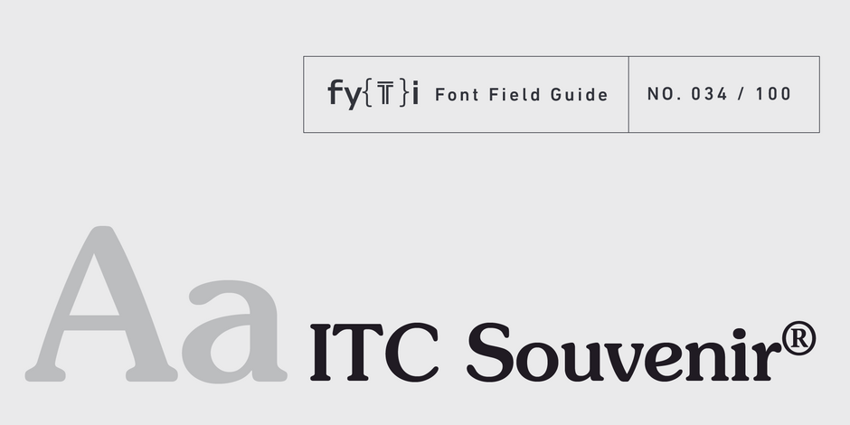 ITC-Souvenir-Font-Field-Guide-Header