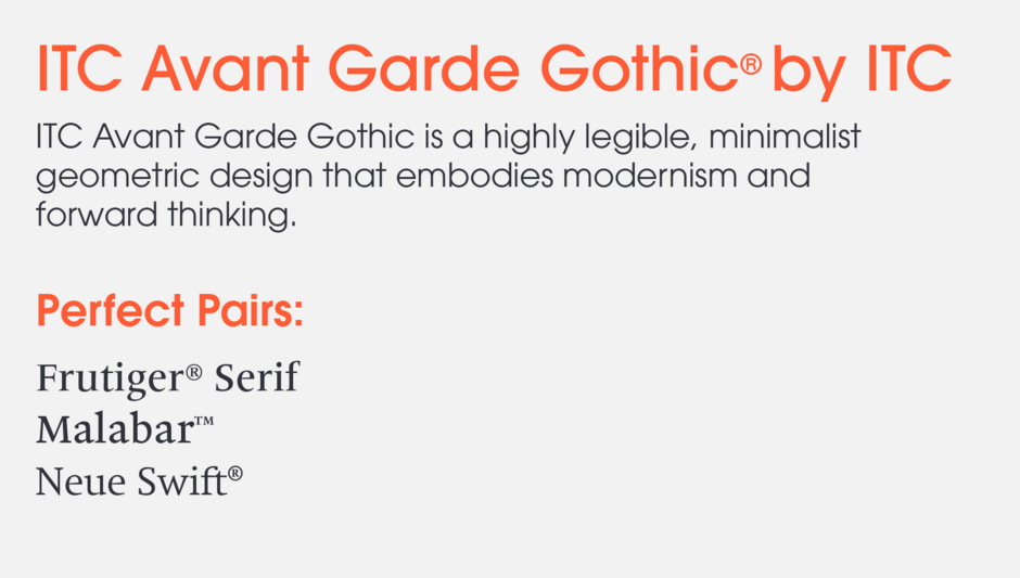 ITC Avant Garde Gothic