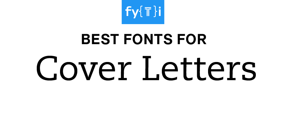 best font to use for a cover letter