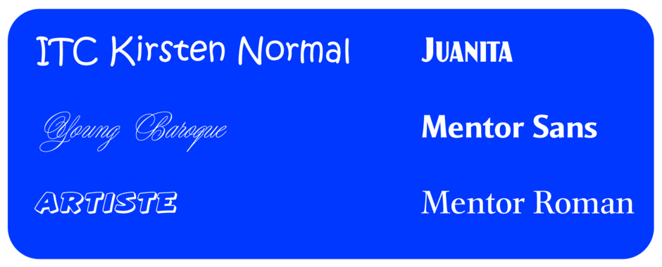 Choosing Display Fonts Background