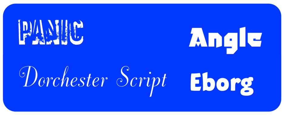 Choosing Display Fonts Background