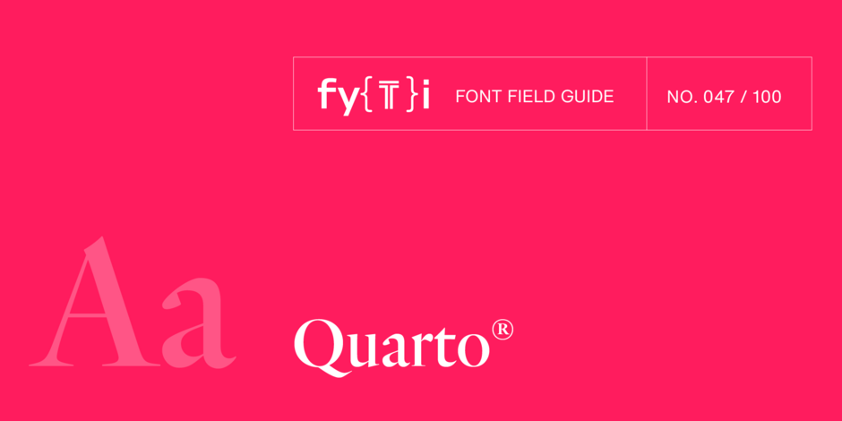 Quarto-Font-Field-Guide-Header