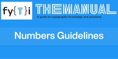 Numbers Guidelines Manual Numbers Guidelines Manual