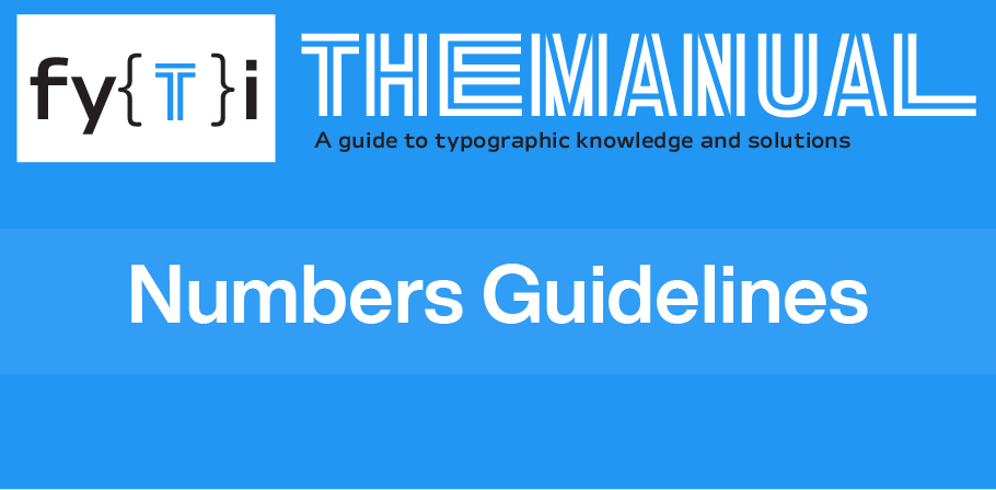 Numbers Guidelines Manual